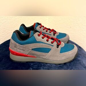 Columbia Men's Gray and Blue Hiking Shoes